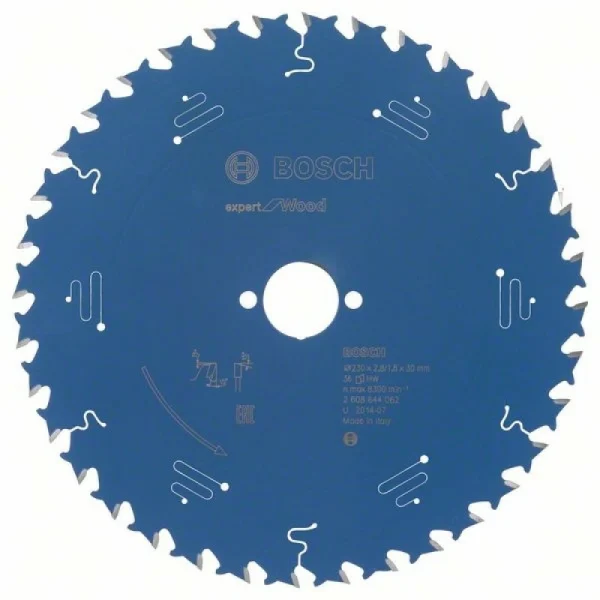 Пильный диск Expert for Wood 230x30x2,8 мм, 36 Bosch 2608644062