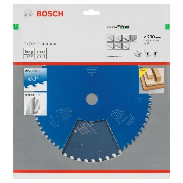 Пильный диск Expert for Wood 230x30x2,8 мм, 48 Bosch 2608644063 — изображение 2