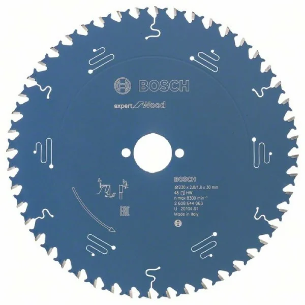 Пильный диск Expert for Wood 230x30x2,8 мм, 48 Bosch 2608644063