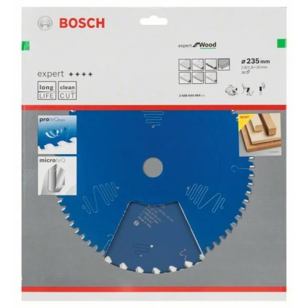 Пильный диск Expert for Wood 235x30x2,8 мм, 36 Bosch 2608644064 — изображение 2