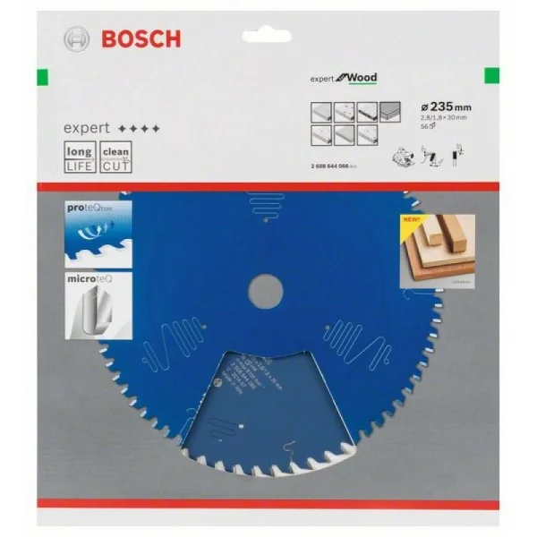 Пильный диск Expert for Wood 235x30x2,8 мм, 56 Bosch 2608644066 — изображение 2