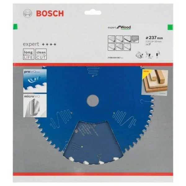 Пильный диск Expert for Wood 237x30x2,5 мм, 24 Bosch 2608644067 — изображение 2