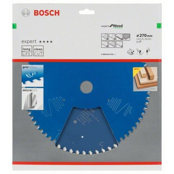 Пильный диск Expert for Wood 270x30x2,8 мм, 60 Bosch 2608644070 — изображение 2