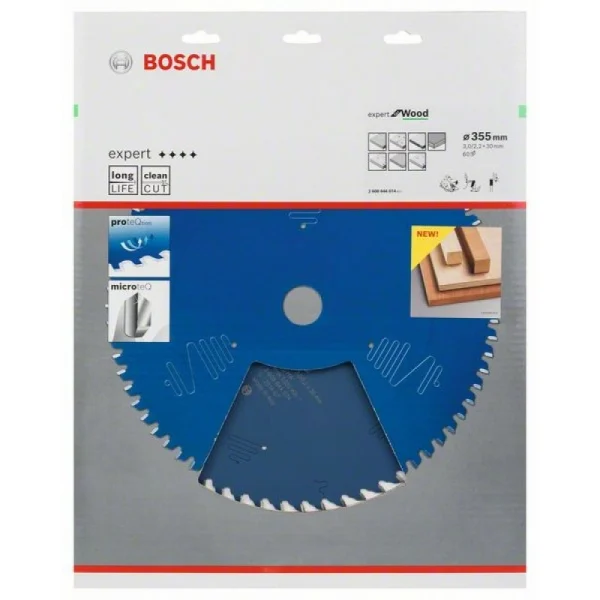 Пильный диск Expert for Wood 355x30x3,0 мм, 60 Bosch 2608644074 — изображение 2