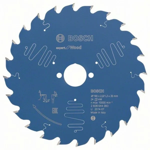 Пильный диск Expert for Wood 190x30x2,0 мм, 24 Bosch 2608644083