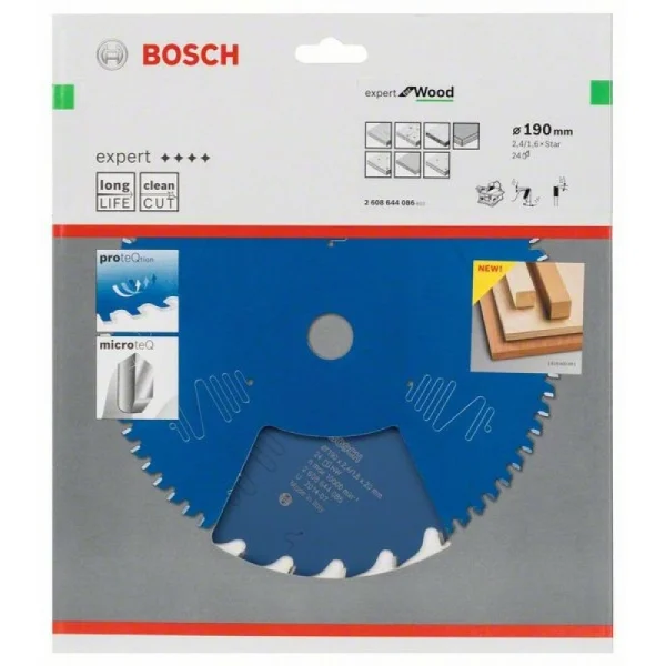 Пильный диск Expert for Wood 190x2,4 мм, 24 Bosch 2608644086 — изображение 2