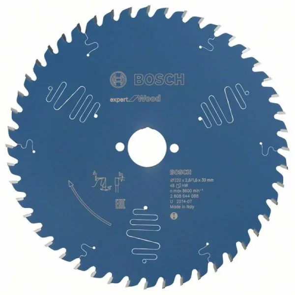 Пильный диск Expert for Wood 220x30x2,6 мм, 48 Bosch 2608644088