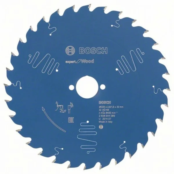 Пильный диск Expert for Wood 225x30x2,6 мм, 32 Bosch 2608644089