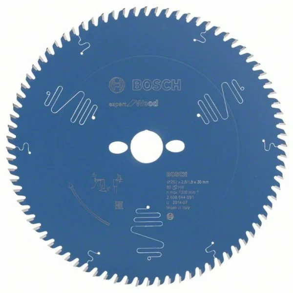 Пильный диск Expert for Wood 260x30x2,8 мм, 80 Bosch 2608644091