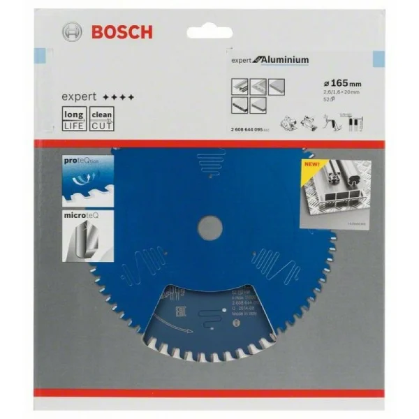 Пильный диск Expert for Aluminium 165x20x2,6 мм, 52 Bosch 2608644095 — изображение 2