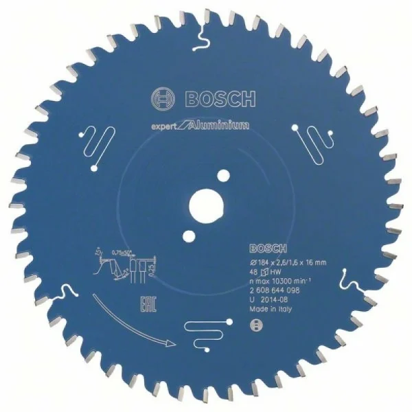 Пильный диск Expert for Aluminium 184x16x2,6 мм, 48 Bosch 2608644098