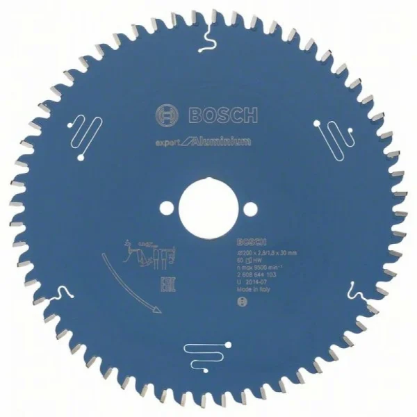 Пильный диск Expert for Aluminium 200x30x2,8 мм, 60 Bosch 2608644103