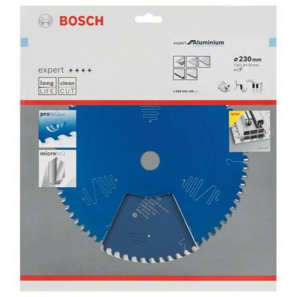 Пильный диск Expert for Aluminium 230x30x2,8 мм, 64 Bosch 2608644106 — изображение 2