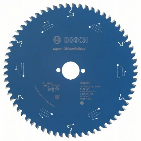 Пильный диск Expert for Aluminium 230x30x2,8 мм, 64 Bosch 2608644106