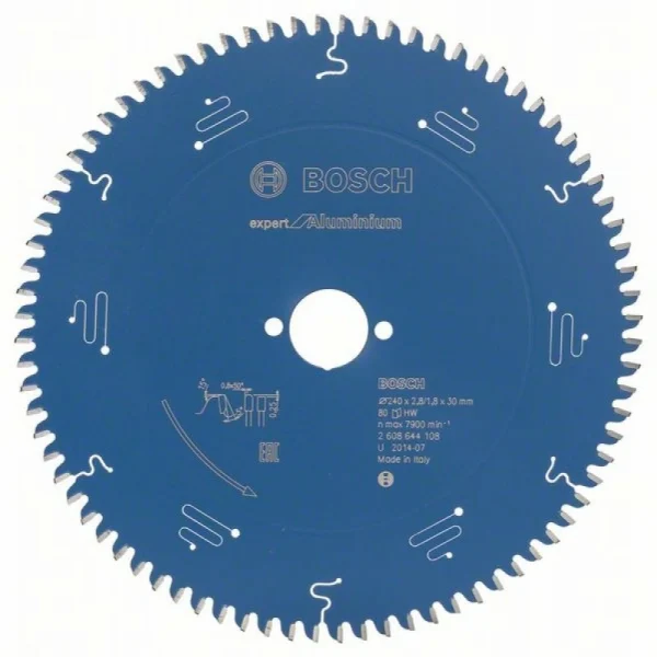 Пильный диск Expert for Aluminium 240x30x2,8 мм, 80 Bosch 2608644108