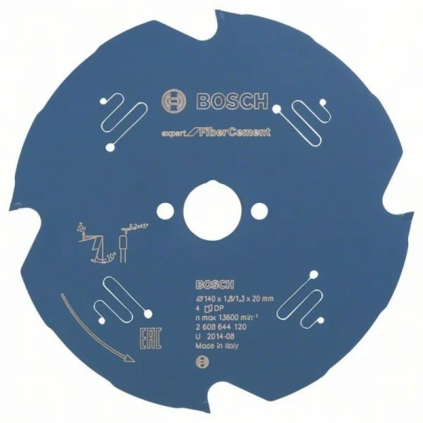 Пильный диск Expert for Fiber Cement 140x20x1,8 мм, 4 Bosch 2608644120