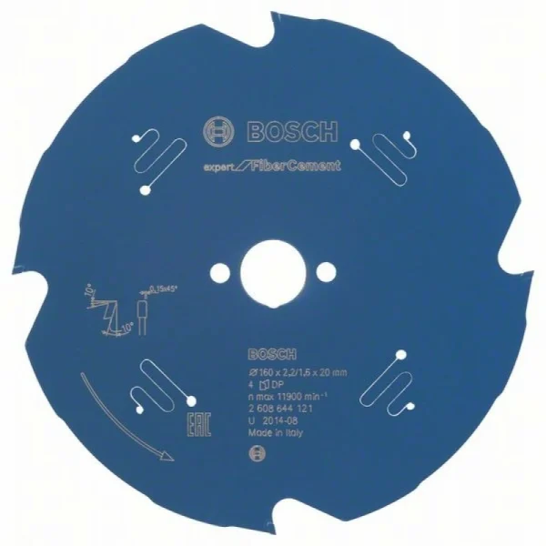 Пильный диск Expert for Fiber Cement 160x20x2,2 мм, 4 Bosch 2608644121