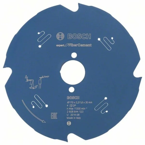 Пильный диск Expert for Fiber Cement 170x30x2,2 мм, 4 Bosch 2608644123