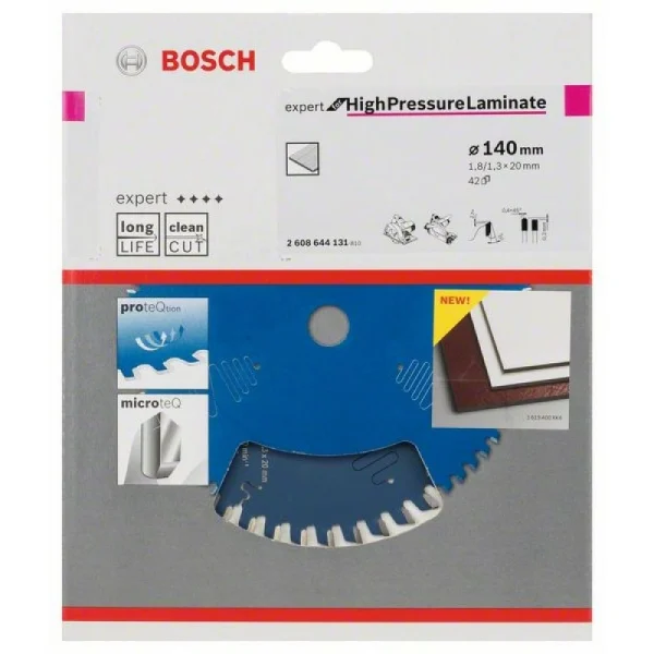 Пильный диск Expert for High Pressure Laminate 140x20x1,8 мм, 42 Bosch 2608644131 — изображение 2
