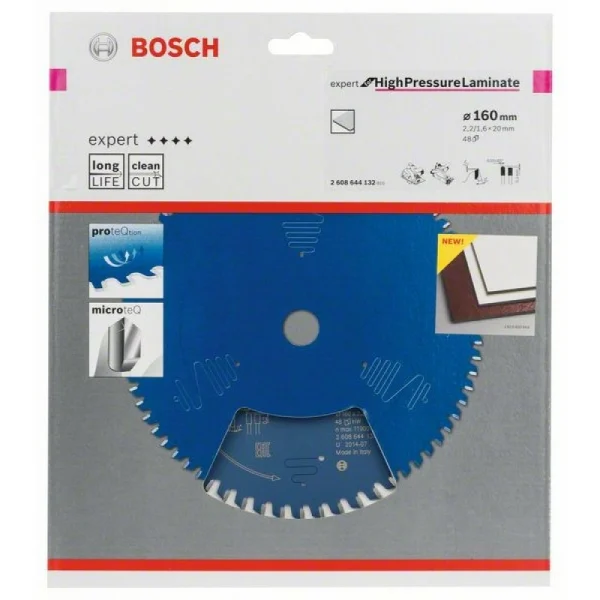 Пильный диск Expert for High Pressure Laminate 160x20x2,2 мм, 48 Bosch 2608644132 — изображение 2