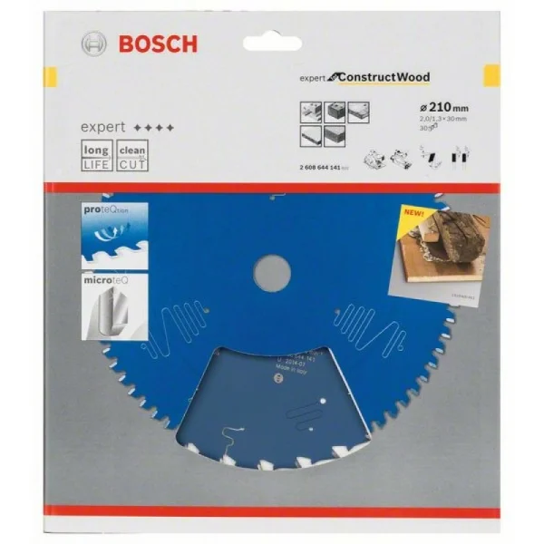 Пильный диск Expert for Construct Wood 210x30x2,0 мм, 30 Bosch 2608644141 — изображение 2