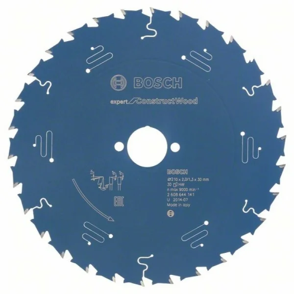 Пильный диск Expert for Construct Wood 210x30x2,0 мм, 30 Bosch 2608644141