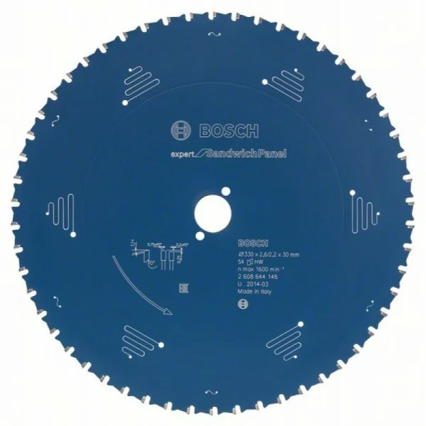 Пильный диск Expert for Sandwich Panel 270x30x2,4 мм, 60 Bosch 2608644145