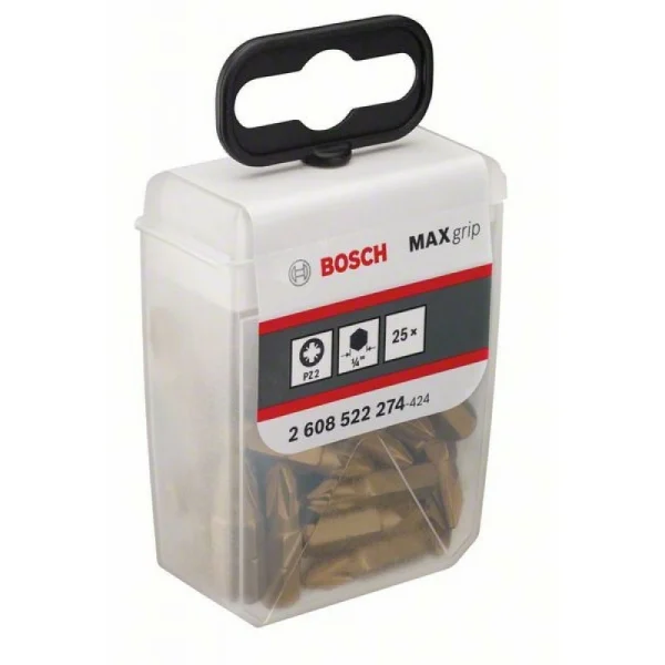 Набор бит PZ2 Max Grip PZ 2, 25 мм Bosch 2608522274 — изображение 2