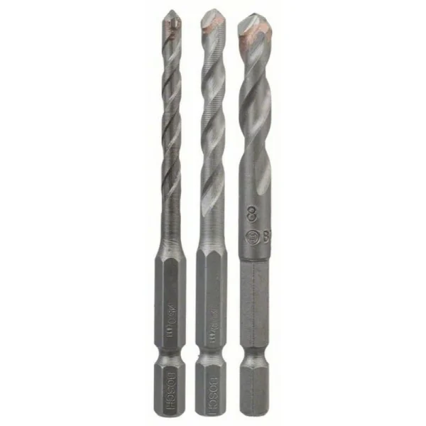 Набор из 3 сверл для керамических плиток HEX-9 Ceramic 5; 6; 8 мм Bosch 2608589527