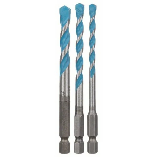 Набор из 3 универсальных сверл HEX-9 Multi Construction 5; 6; 8 мм Bosch 2608589529