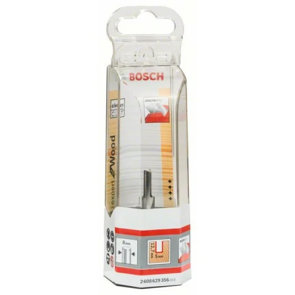Пазовая фреза, полностью твердосплавная 8 мм, D1 5 мм, L 12,7 мм, G 51 мм Bosch 2608629356 — изображение 2
