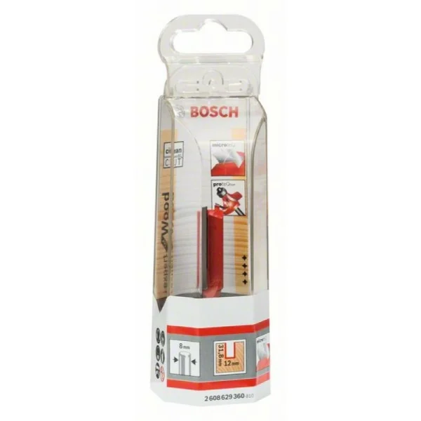 Пазовая фреза 8 мм, D1 12 мм, L 31,8 мм, G 63,8 мм Bosch 2608629360 — изображение 2