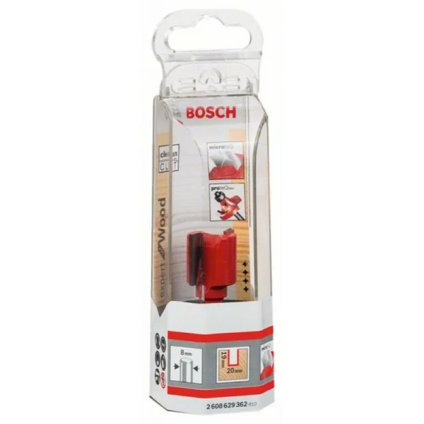 Пазовая фреза 8 мм, D1 20 мм, L 19 мм, G 56 мм Bosch 2608629362 — изображение 2