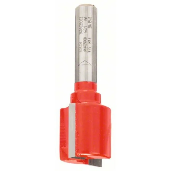 Пазовая фреза 8 мм, D1 20 мм, L 19 мм, G 56 мм Bosch 2608629362