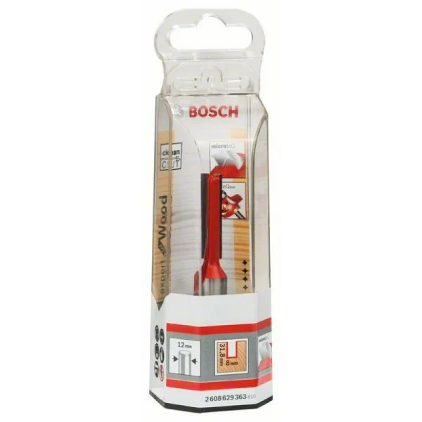 Пазовая фреза 12 мм, D1 8 мм, L 31,8 мм, G 76 мм Bosch 2608629363 — изображение 2
