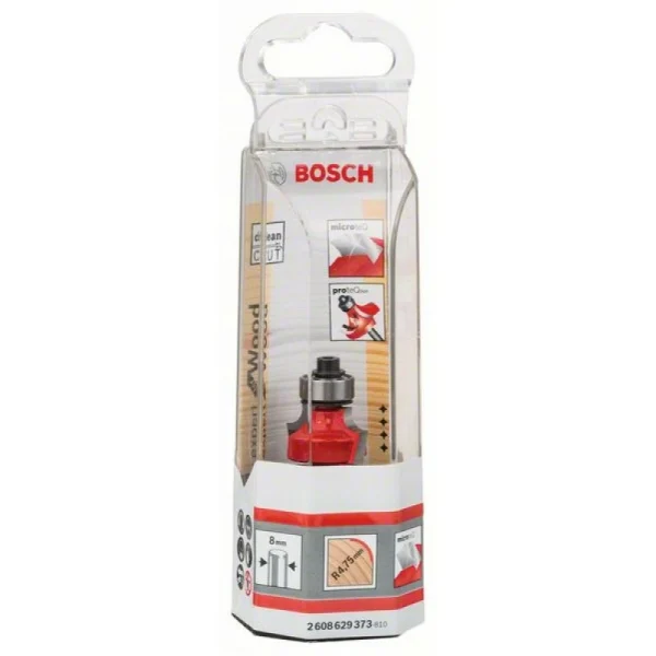 Карнизная фреза 8 мм, D 22,2 мм, R1 4,75 мм, L 13,2 мм, G 55 мм Bosch 2608629373 — изображение 2