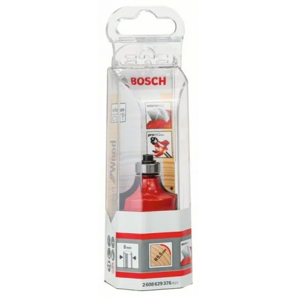 Карнизная фреза 8 мм, D 31,75 мм, R1 9,5 мм, L 18 мм, G 60 мм Bosch 2608629376 — изображение 2