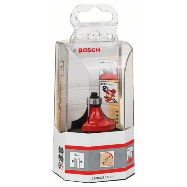 Карнизная фреза 8 мм, D 38,1 мм, R1 12,7 мм, L 19 мм, G 61 мм Bosch 2608629377 — изображение 2