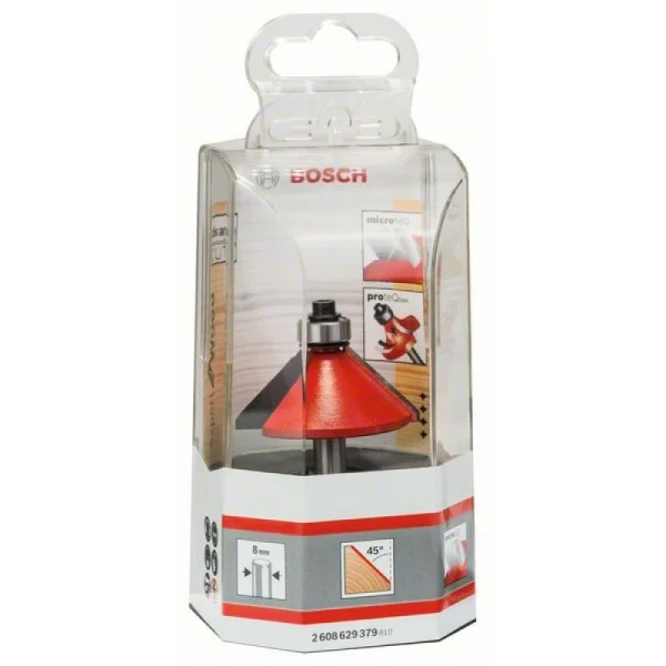 Фасочная фреза 8 мм, D 44 мм, L 18,5 мм, G 61 мм Bosch 2608629379 — изображение 2