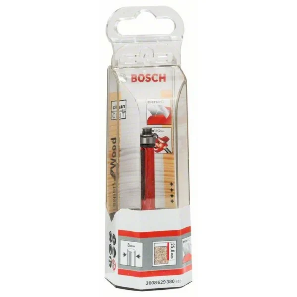 Фреза для выборки заподлицо 8 мм, D1 9,5 мм, L 25,8 мм, G 71,5 мм Bosch 2608629380 — изображение 2