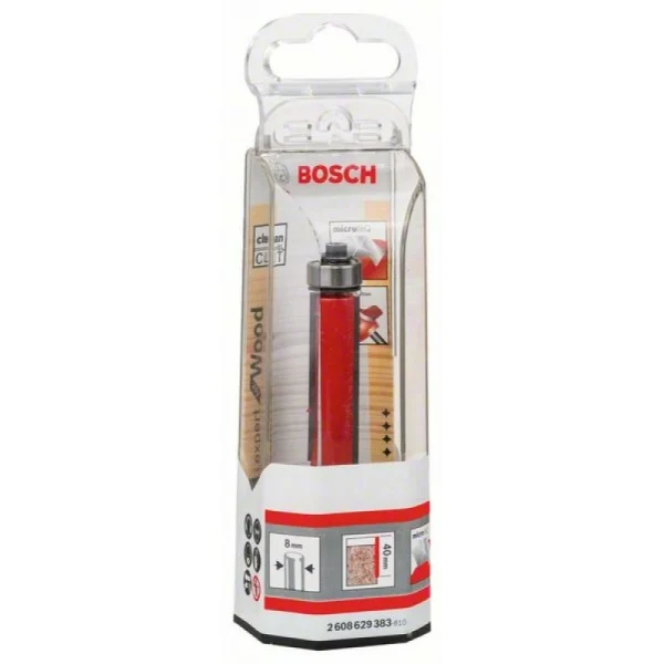 Фреза для выборки заподлицо 8 мм, D1 12,7 мм, L 40 мм, G 84 мм Bosch 2608629383 — изображение 2