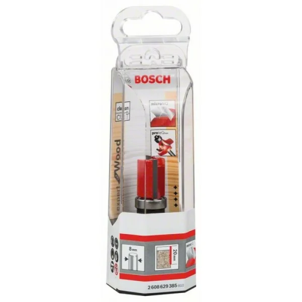 Фреза для выборки заподлицо 8 мм, D1 16 мм, L 20 мм, G 60 мм Bosch 2608629385 — изображение 2
