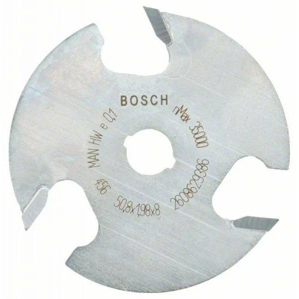 Плоская пазовая фреза 8 мм, D1 50,8 мм, L 2 мм, G 8 мм Bosch 2608629386
