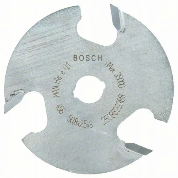 Плоская пазовая фреза 8 мм, D1 50,8 мм, L 2,5 мм, G 8 мм Bosch 2608629388