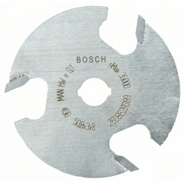 Плоская пазовая фреза 8 мм, D1 50,8 мм, L 3 мм, G 8 мм Bosch 2608629389