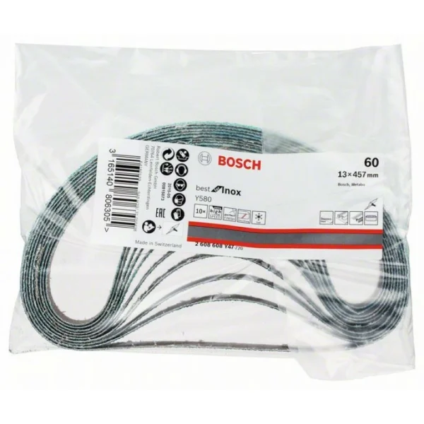 Шлифлента Y580 13x457мм, 60 Bosch 2608608Y47 — изображение 2