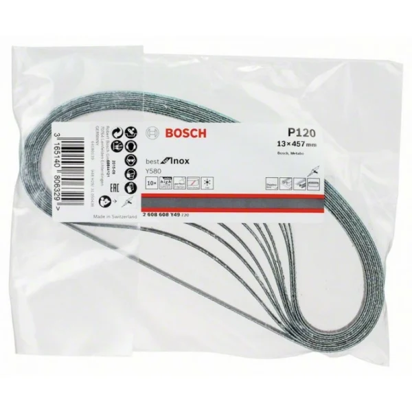 Шлифлента Y580 13x457мм, 120 Bosch 2608608Y49 — изображение 2