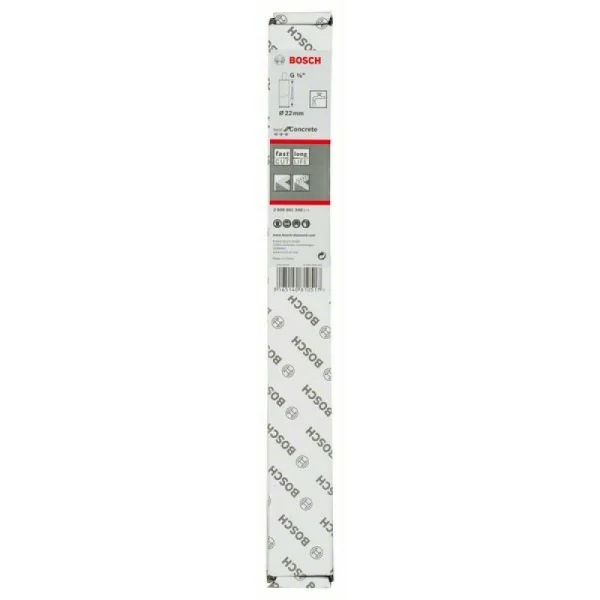 Алмазная коронка для мокрого сверления G 1/2' Best for Concrete 22 мм, 300 мм, кольцо, 10 мм Bosch 2608601348 — изображение 2
