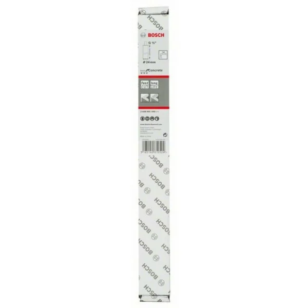 Алмазная коронка для мокрого сверления G 1/2' Best for Concrete 24 мм, 300 мм, кольцо, 10 мм Bosch 2608601349 — изображение 2