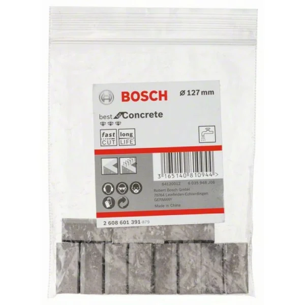 Сегменты для алмазных коронок 127 мм (11 шт) Bosch 2608601391 — изображение 2